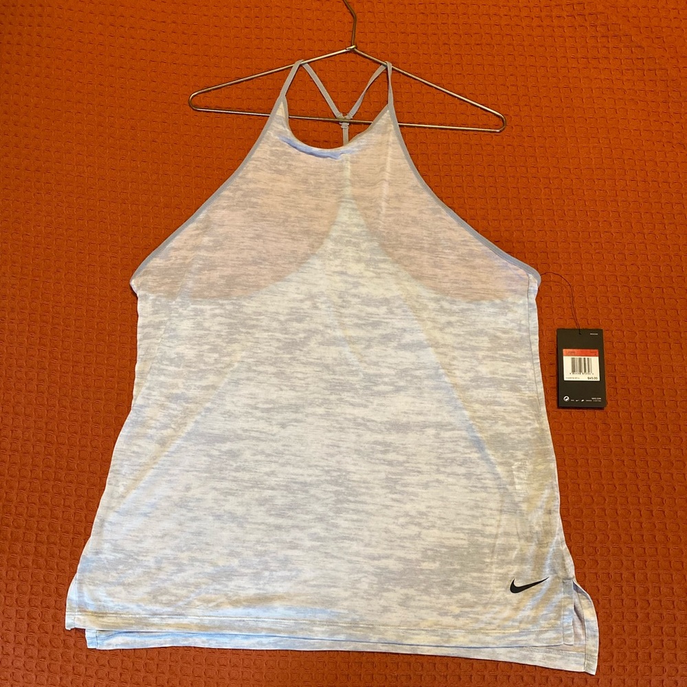 NWT Nike Breathe Women’s Training Tank or Grey L